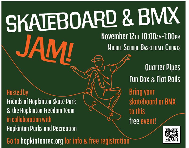 Parks & Rec hosts Skateboard/BMX Jam this Sunday