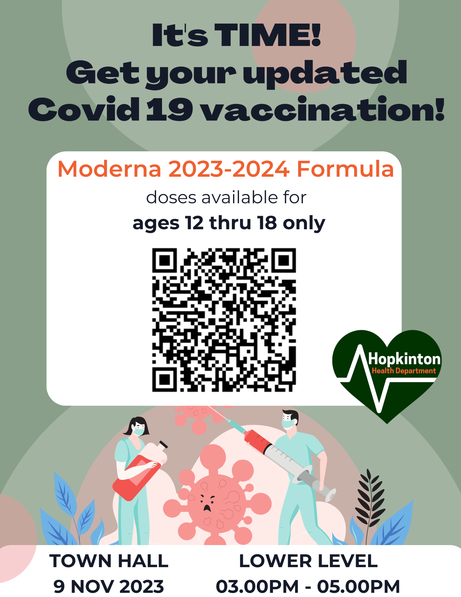 Updated COVID-19 vaccine available from Health Department Thursday