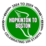Hopkinton to Boston marathon logo
