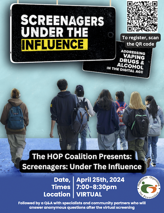HOP Coalition Presents ‘Screenagers’ April 25