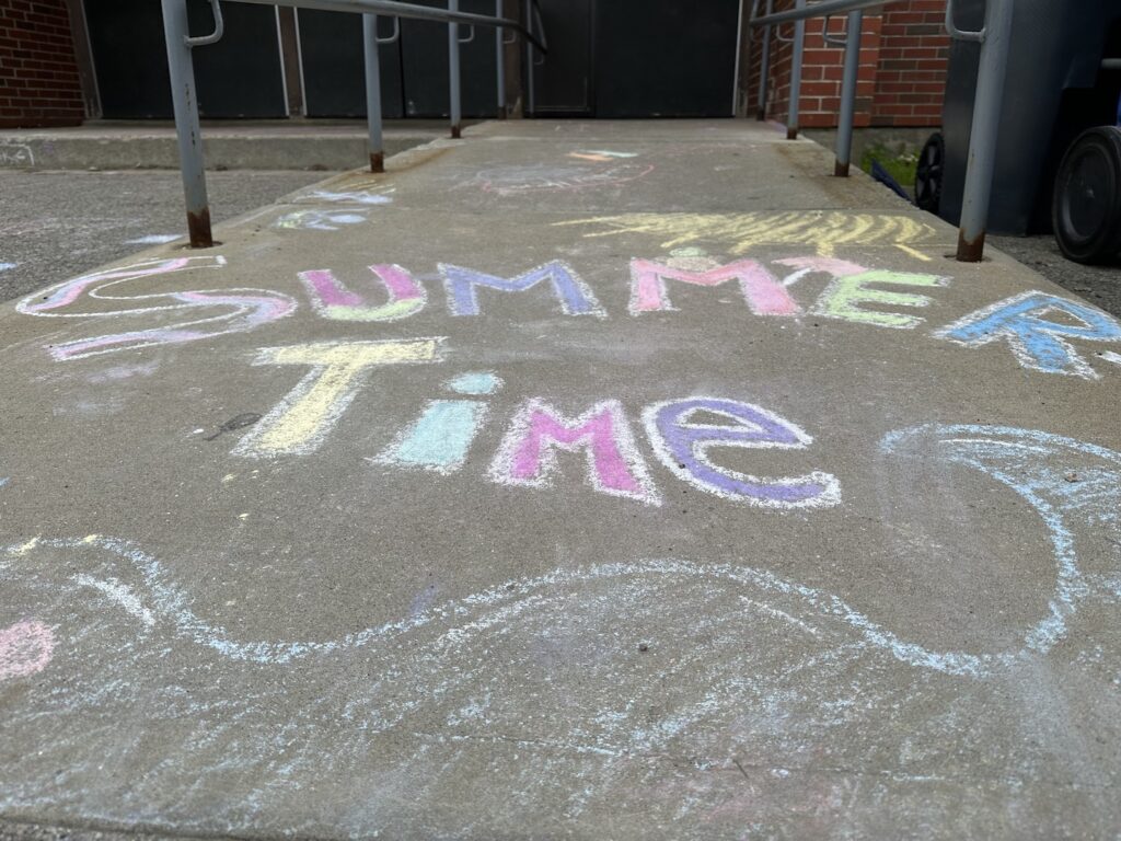 Summertime chalk at HMS