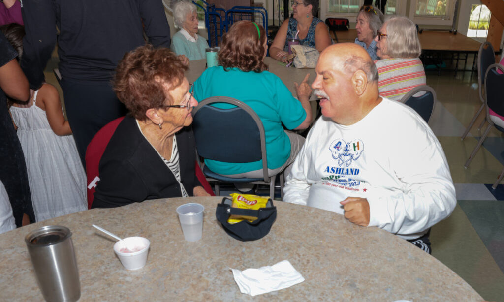 Couple talking