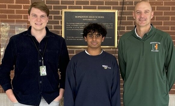 Hopkinton High School student Sidharth Nair