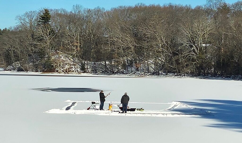 Ice fishing hopkinton state park