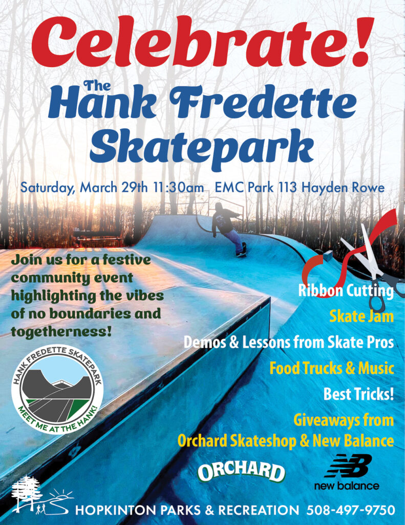 Skatepark reopening poster