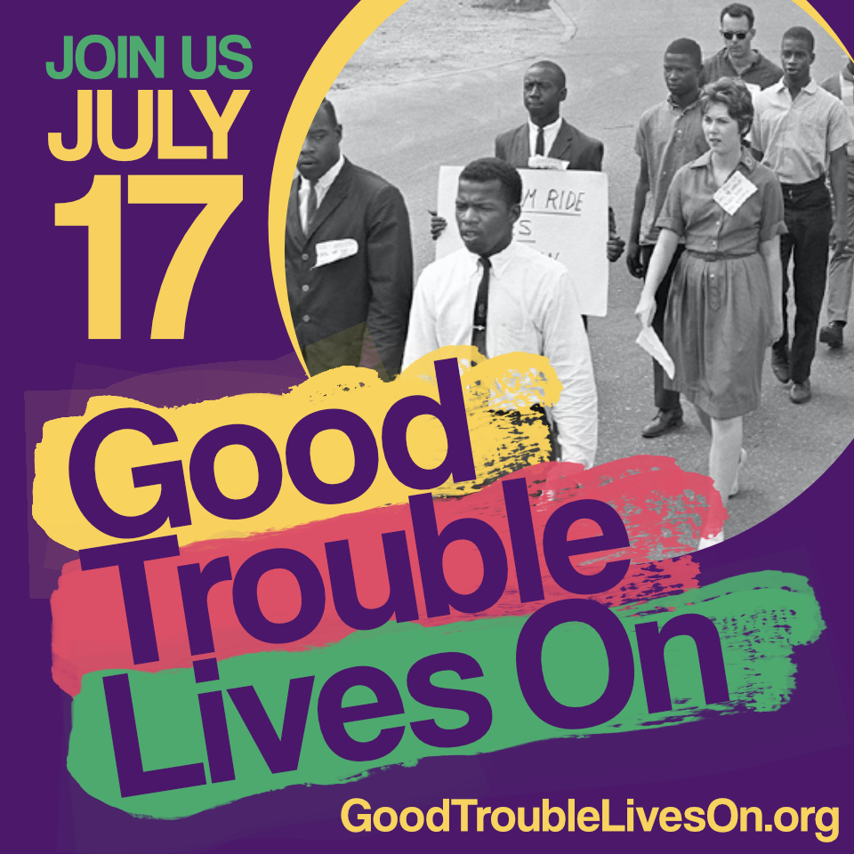 Good Trouble rally