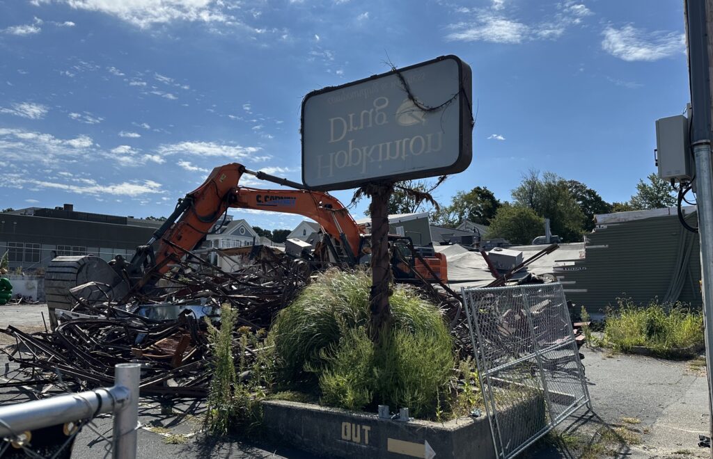 Hopkinton Drug demolition 8-27-25