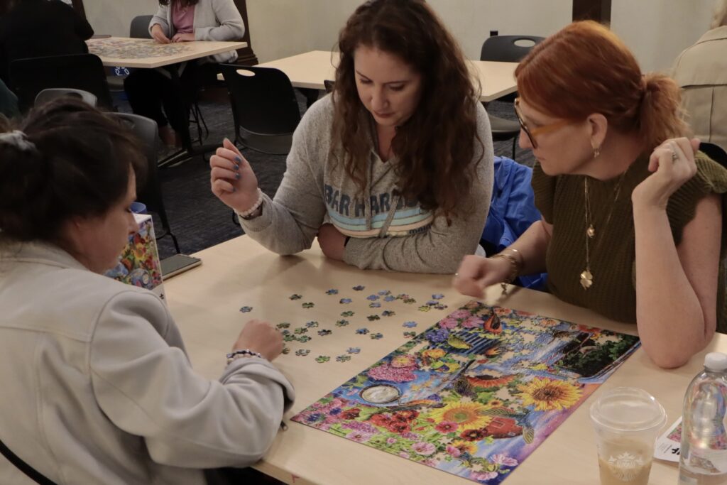 Library puzzle race