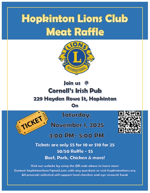 Lions meat raffle
