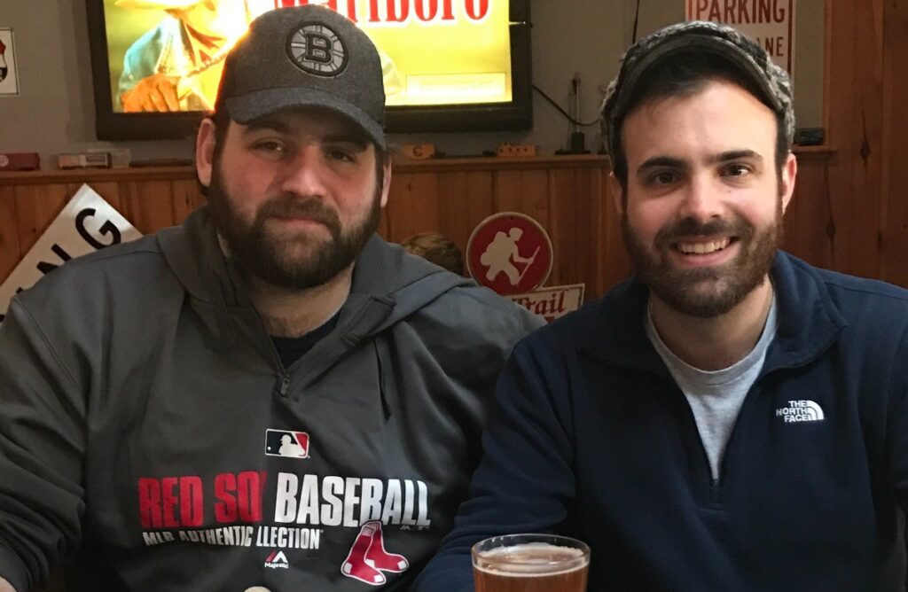 HMS teacher Bill Mingace and Vinny Collotta