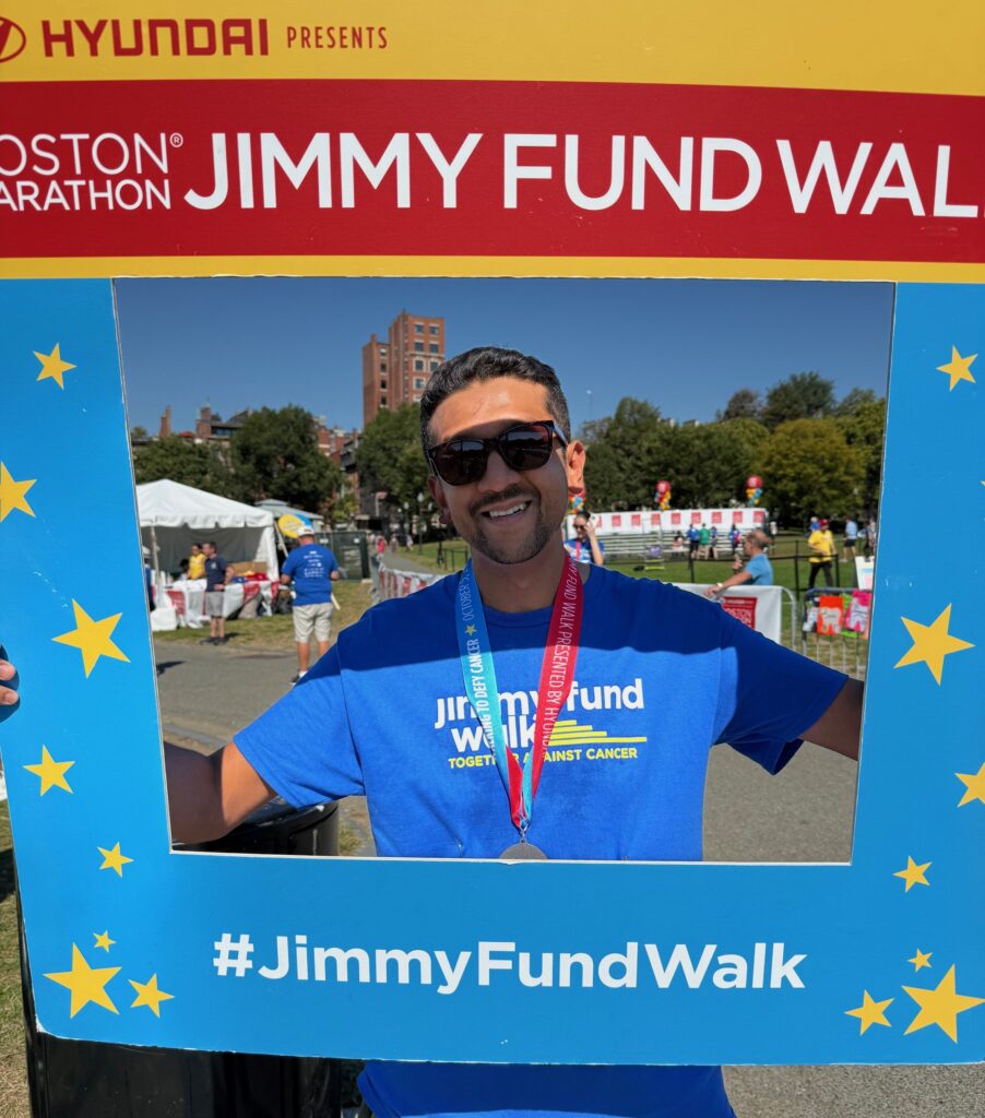Manan Shah Jimmy Fund Walk