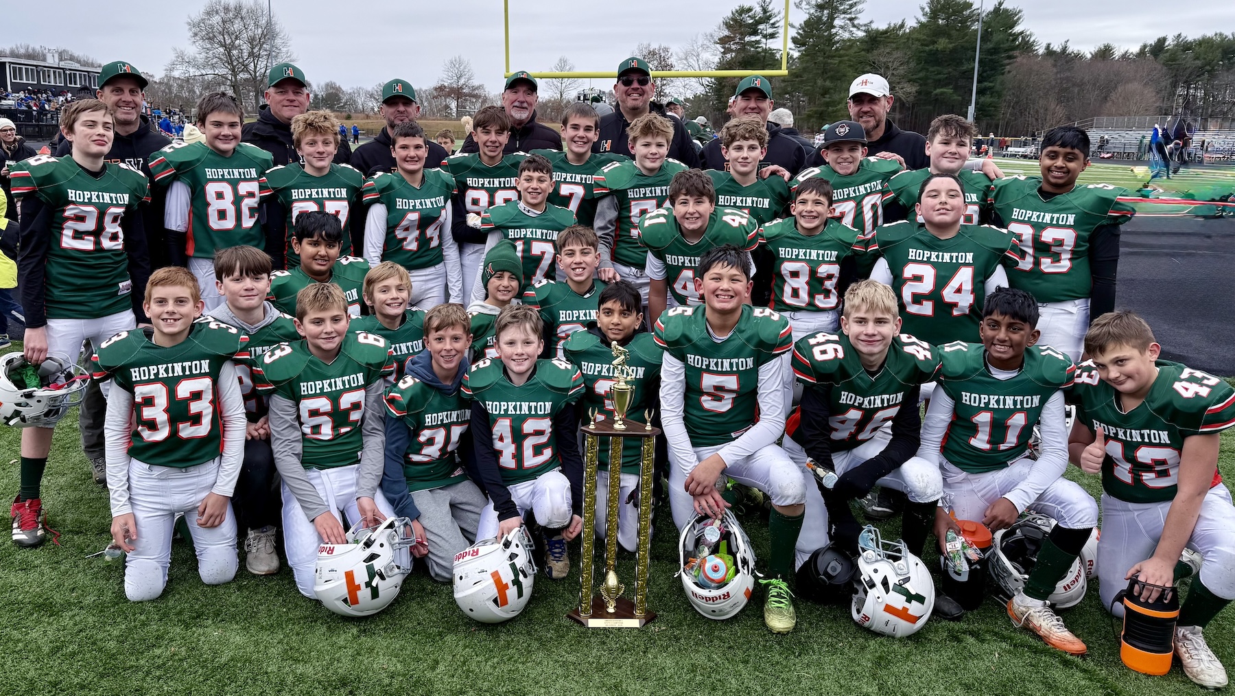 Hopkinton sixth graders win youth football state title