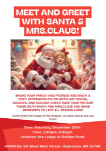 Golden Pond Santa event