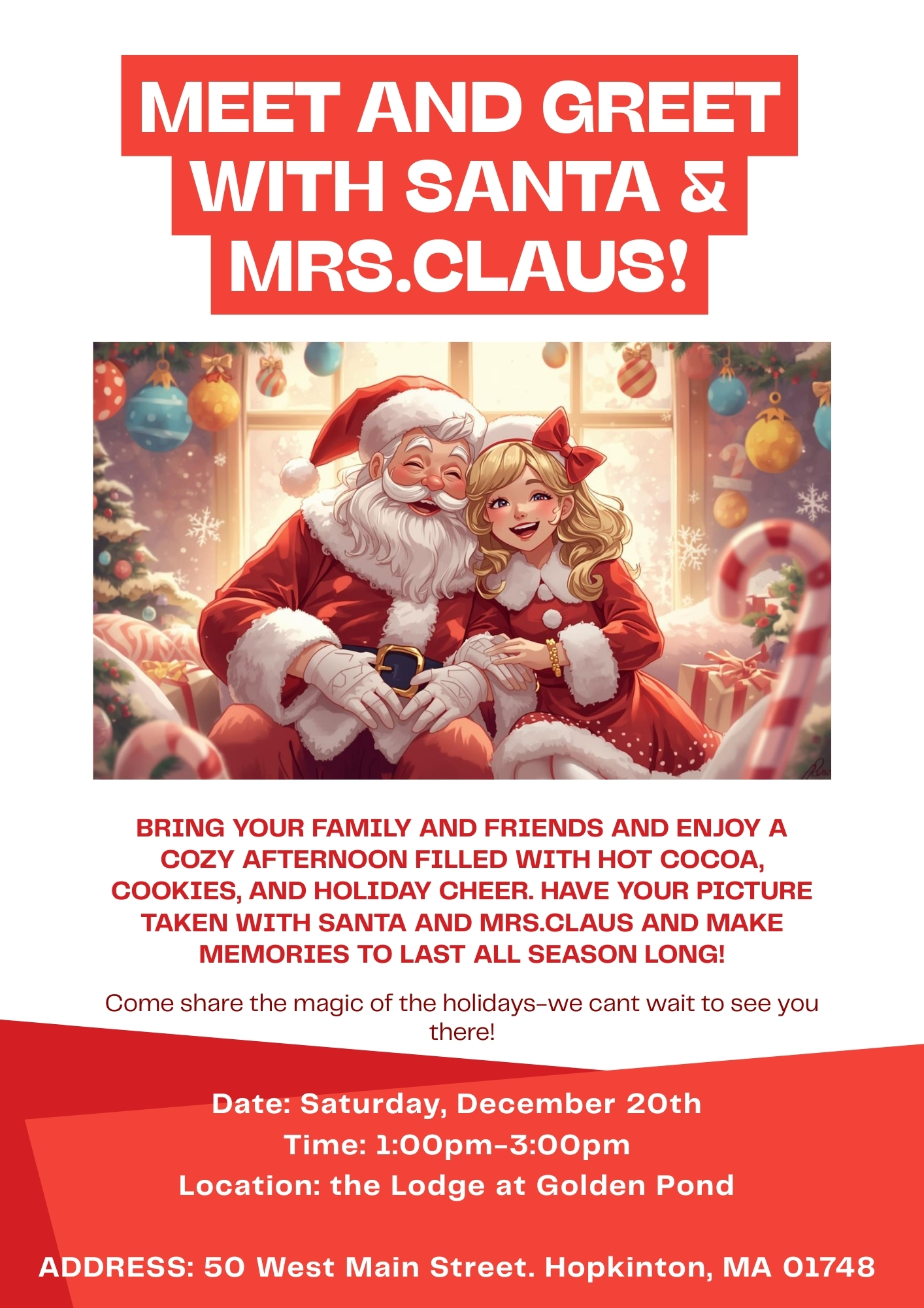 Golden Pond Santa event