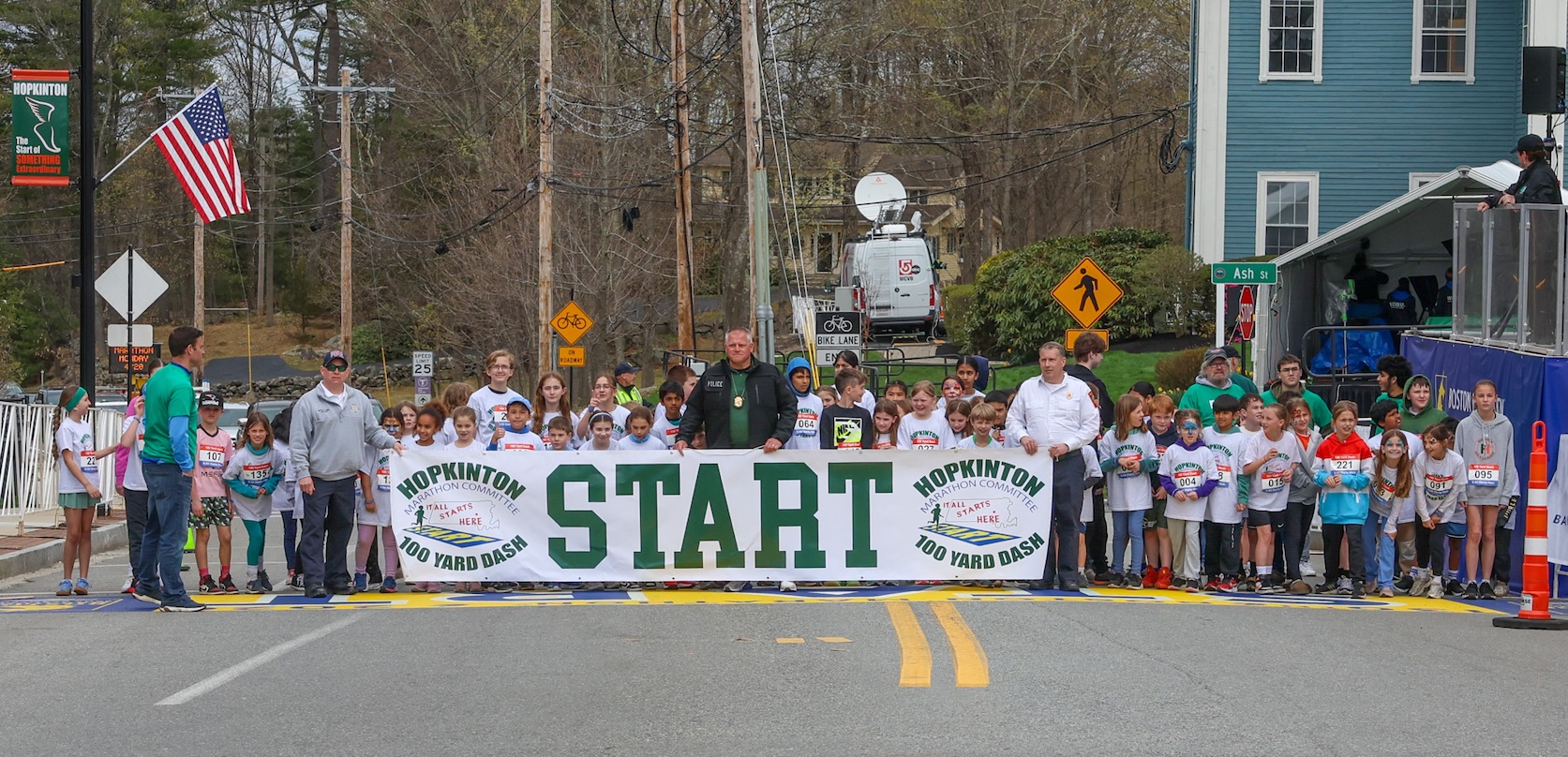 Photos: HMC 100-Yard Dash, Boston Marathon weekend