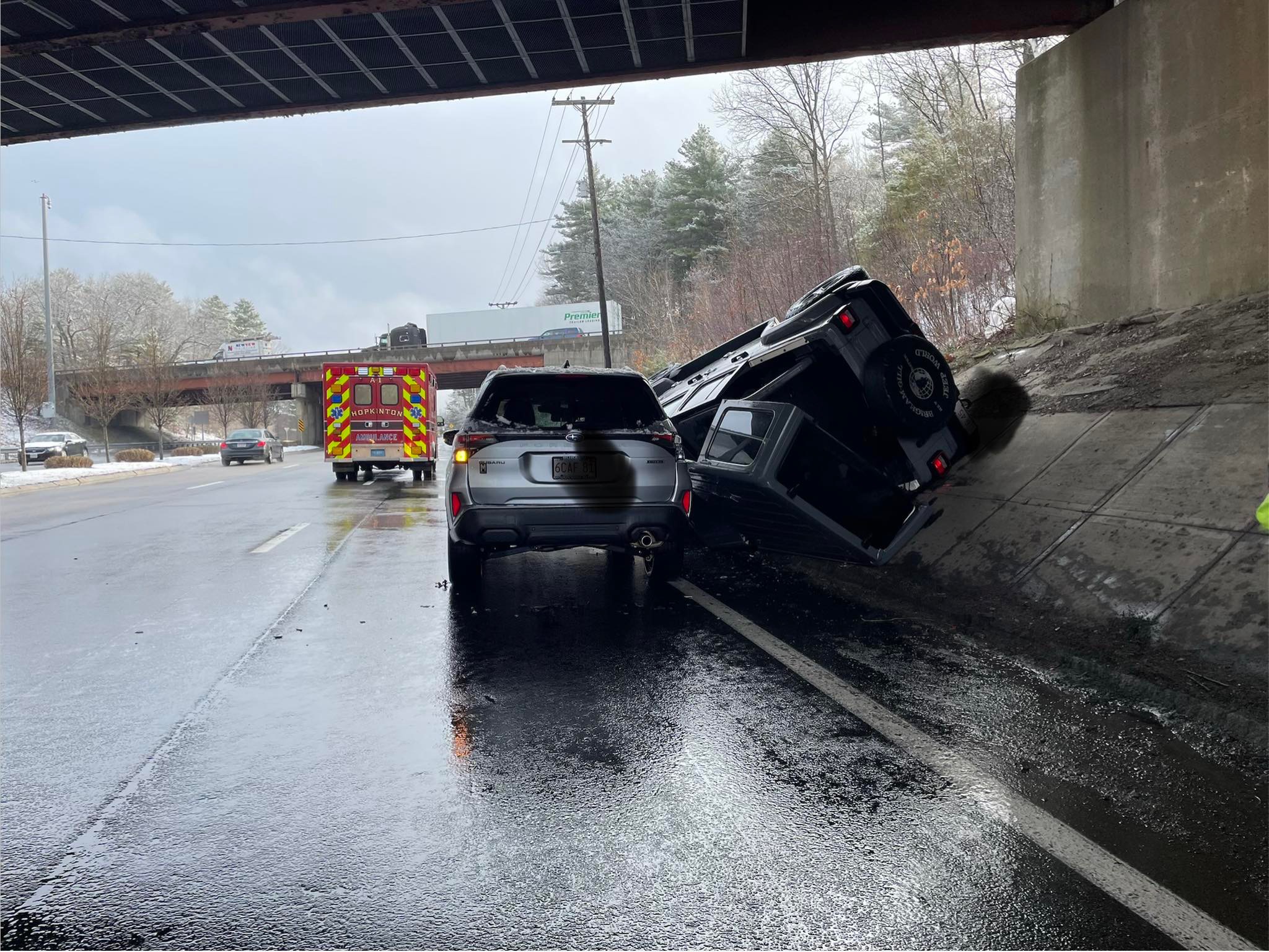 Driver cited after rollover on West Main Street