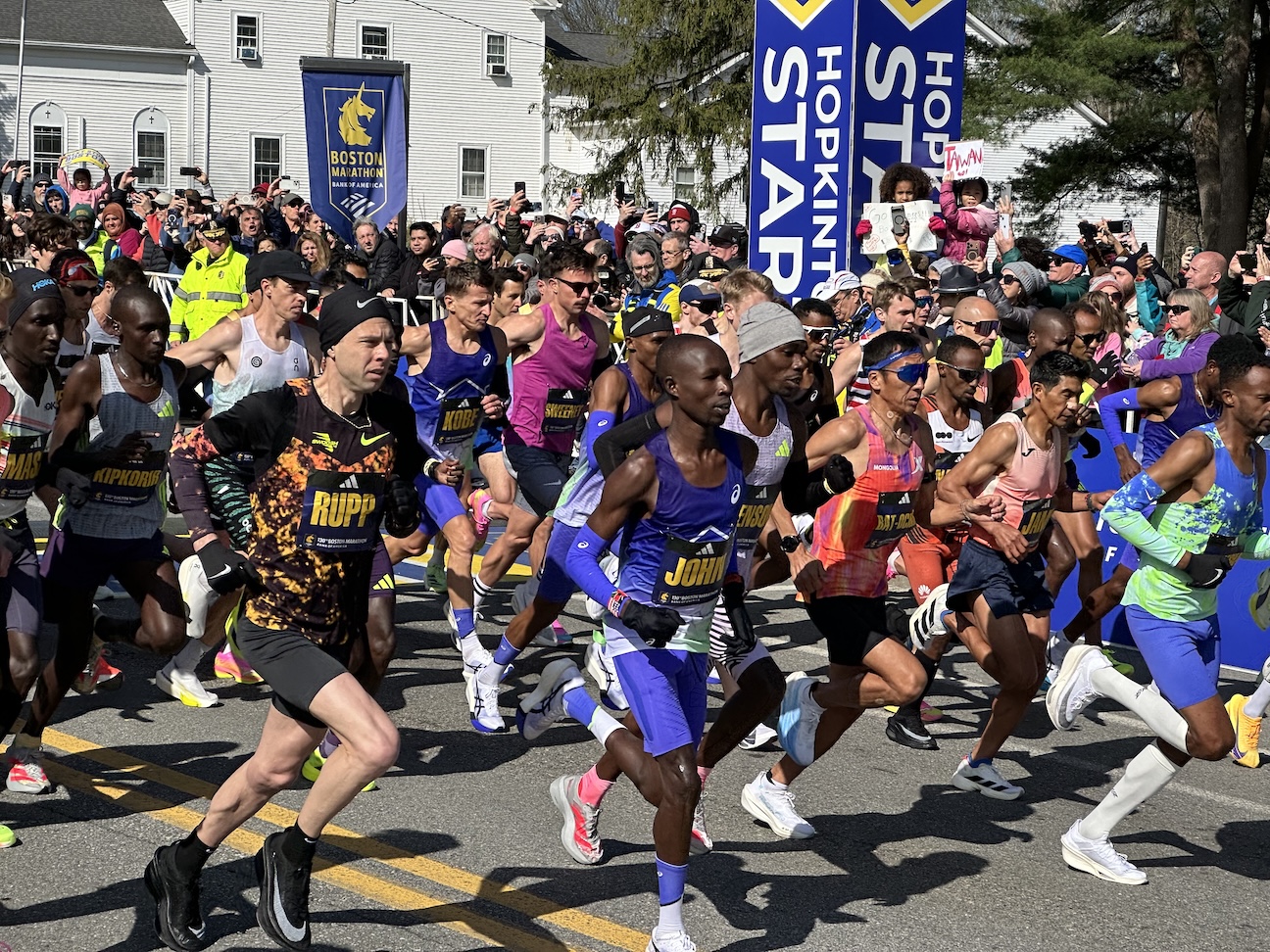 Photos: 130th Boston Marathon begins in Hopkinton