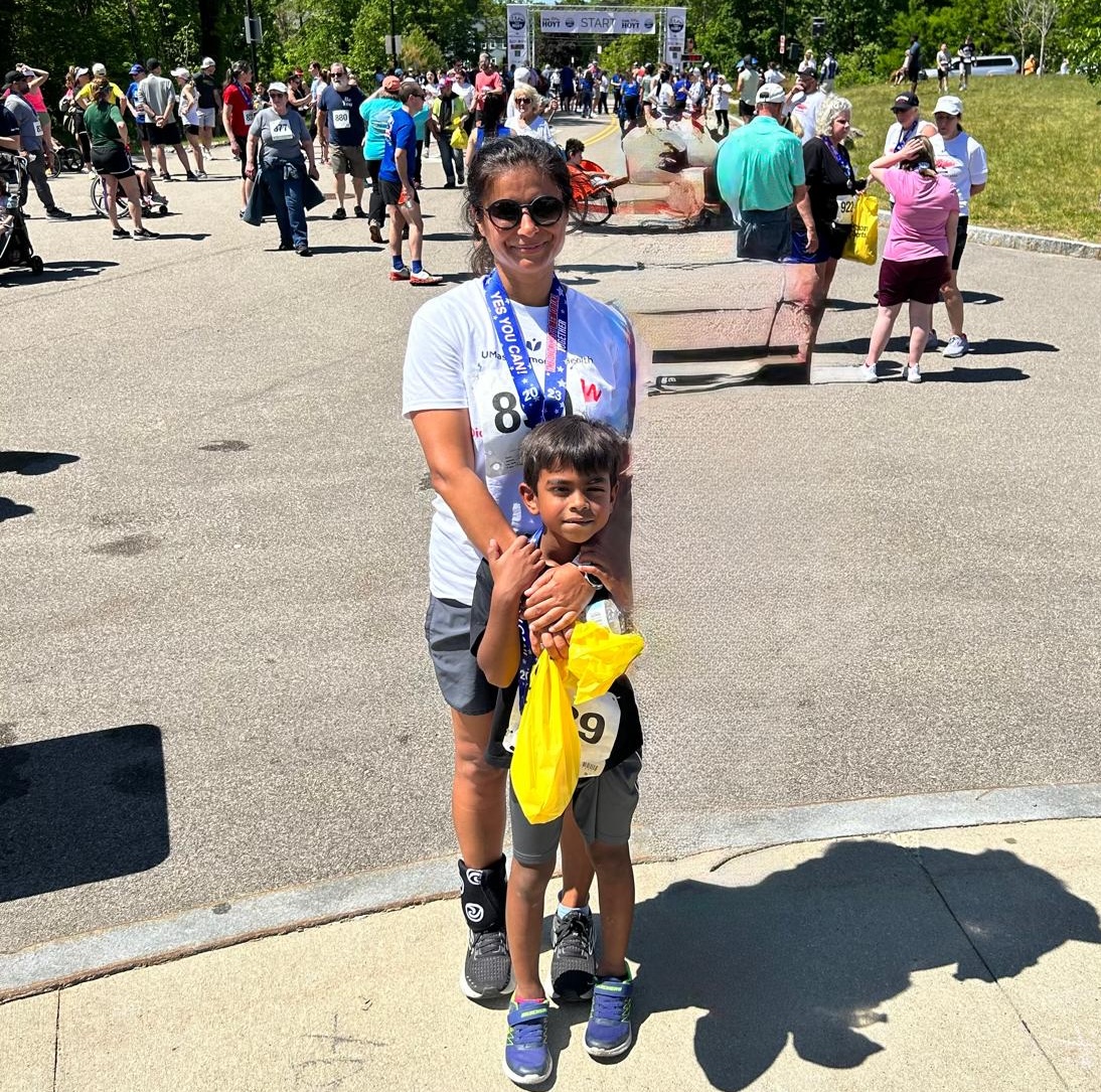 Boston Marathon 2026: Ambwani fulfills longtime goal, runs for Hopkinton Education Foundation