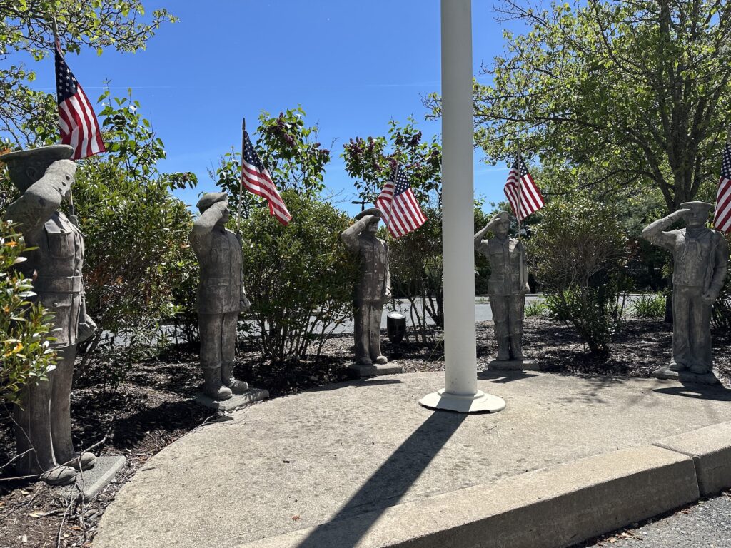 Senior Center statues