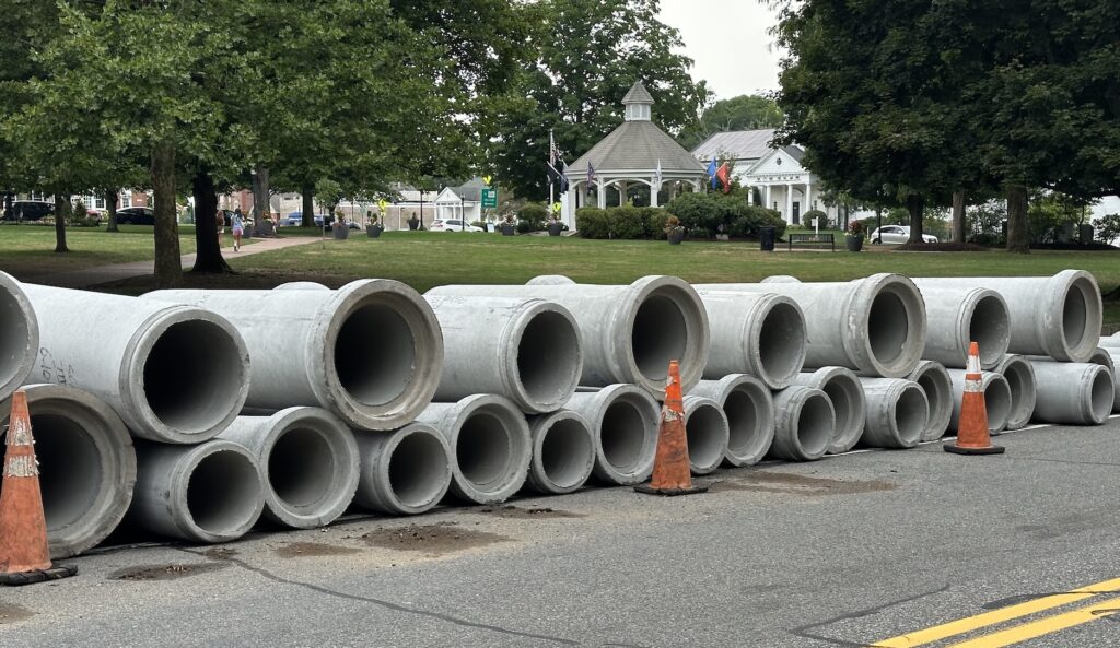Ash Street Pipes Construction